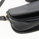 Christian Dior Shoulder Bag Leather Black Gold Auth 159033-11