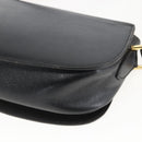 Christian Dior Shoulder Bag Leather Black Gold Auth 159033-12