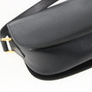 Christian Dior Shoulder Bag Leather Black Gold Auth 159033-13