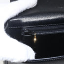 Christian Dior Shoulder Bag Leather Black Gold Auth 159033-16