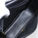Christian Dior Shoulder Bag Leather Black Gold Auth 159033-17