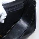Christian Dior Shoulder Bag Leather Black Gold Auth 159033-18
