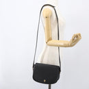 Christian Dior Shoulder Bag Leather Black Gold Auth 159033-21
