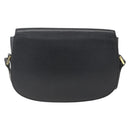 Christian Dior Shoulder Bag Leather Black Gold Auth 159033-3