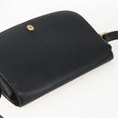 Christian Dior Shoulder Bag Leather Black Gold Auth 159033-6