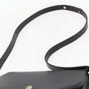Christian Dior Shoulder Bag Leather Black Gold Auth 159033-8