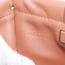 LOEWE Anagram Cushion Tote Bag Canvas Light green Auth 159034-23