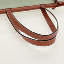 LOEWE Anagram Cushion Tote Bag Canvas Light green Auth 159034-8