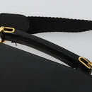 LOEWE Anagram Business Bag Leather 2way Black Gold Auth 159035-15