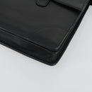 LOEWE Anagram Business Bag Leder 2-Wege Schwarz Gold Auth 159035-16