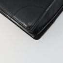 LOEWE Anagram Business Bag Leder 2-Wege Schwarz Gold Auth 159035-18