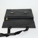 LOEWE Anagram Business Bag Leather 2way Black Gold Auth 159035-10
