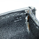 LOEWE Anagram Business Bag Leather 2way Black Gold Auth 159035-12