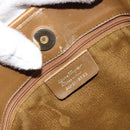 Salvatore Ferragamo Gancini Tote Bag Canvas Lichtblauw Goud Auth 159039-12