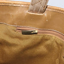Salvatore Ferragamo Gancini Tote Bag Canvas Lichtblauw Goud Auth 159039-20