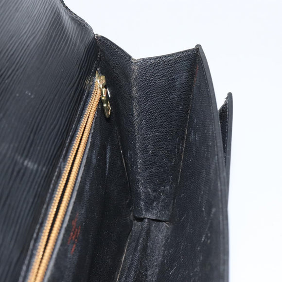 LOUIS VUITTON Epi Serie Dragonne Clutch Bag Black Noir M52612 LV Auth 159042