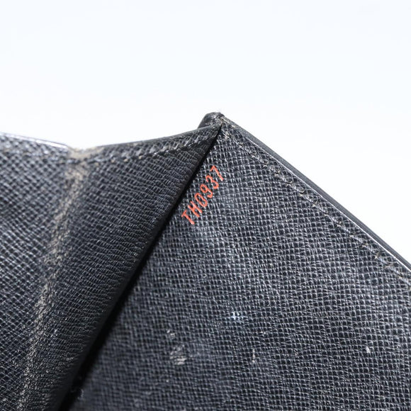 LOUIS VUITTON Epi Serie Dragonne Clutch Bag Black Noir M52612 LV Auth 159042