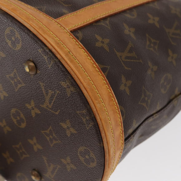 LOUIS VUITTON Monogram Bucket GM Shoulder Bag M42236 LV Auth 159047