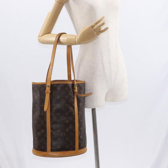 LOUIS VUITTON Monogram Bucket GM Shoulder Bag M42236 LV Auth 159047