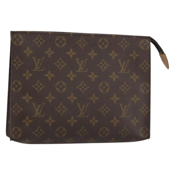 LOUIS VUITTON Monogram Poche Toilette 26 Pouch M47542 LV Auth 159048