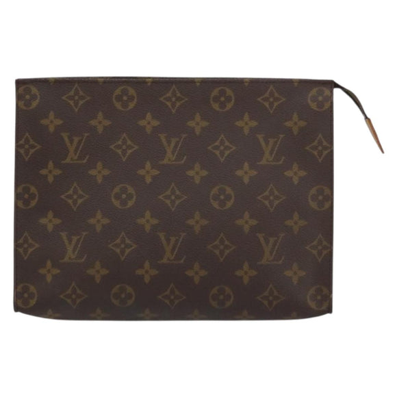 LOUIS VUITTON Monogram Poche Toilette 26 Pouch M47542 LV Auth 159048