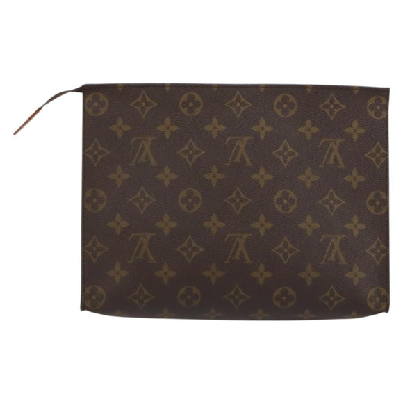 LOUIS VUITTON Monogram Poche Toilette 26 Pouch M47542 LV Auth 159048