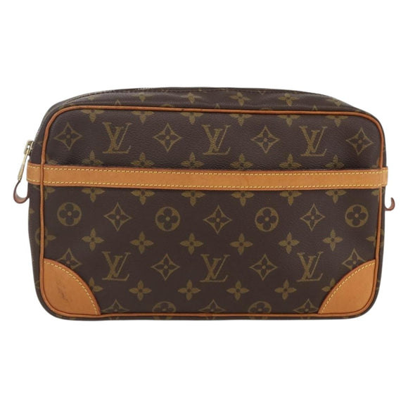 LOUIS VUITTON Monogram Compiegne 28 Clutch Bag M51845 LV Auth 159049