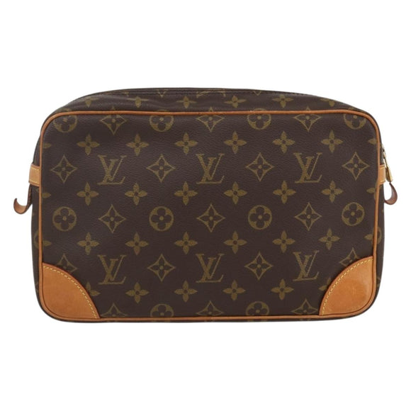 LOUIS VUITTON Monogram Compiegne 28 Clutch Bag M51845 LV Auth 159049A