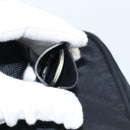 PRADA Hand Bag Nylon Black Silver Auth 159051-17