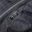 PRADA Hand Bag Nylon Black Silver Auth 159051-18