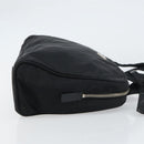 PRADA Hand Bag Nylon Black Silver Auth 159051-4