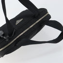 PRADA Hand Bag Nylon Black Silver Auth 159051-6