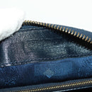 MCM Logogram Vicetos Boston Bag PVC Leather 2way White Gold Auth 159053-21