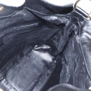 GUCCI Bamboo Hand Bag Leather 2way Black Gold 001 1638 Auth 159054-20