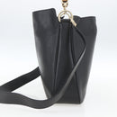 GUCCI Bamboo Hand Bag Leather 2way Black Gold 001 1638 Auth 159054-4