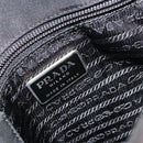 PRADA Hand Bag Nylon Black Silver Auth 159055-18