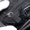 PRADA Hand Bag Nylon Black Silver Auth 159055-21