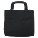 PRADA Hand Bag Nylon Black Silver Auth 159055-2