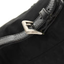PRADA Backpack Nylon Black Silver Auth 159056-9