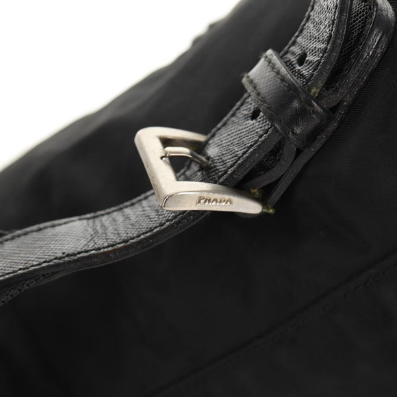 PRADA Backpack Nylon Black Silver Auth 159056