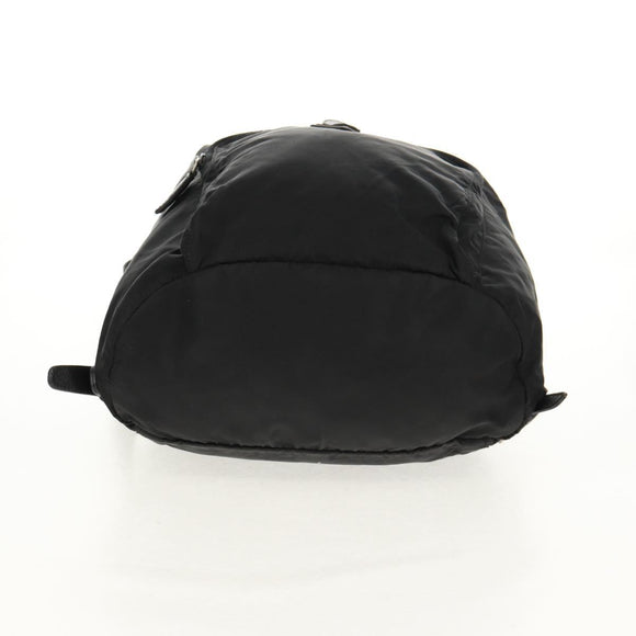 PRADA Backpack Nylon Black Silver Auth 159056