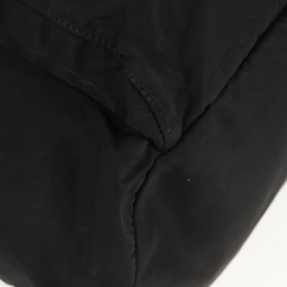 PRADA Backpack Nylon Black Silver Auth 159056