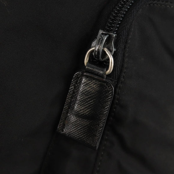 PRADA Backpack Nylon Black Silver Auth 159056