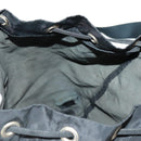 PRADA Backpack Nylon Black Silver Auth 159056-25