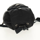 PRADA Backpack Nylon Black Silver Auth 159056-6