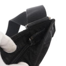 PRADA Shoulder Bag Nylon Black Silver Auth 159057-10