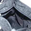 PRADA Shoulder Bag Nylon Black Silver Auth 159057-19