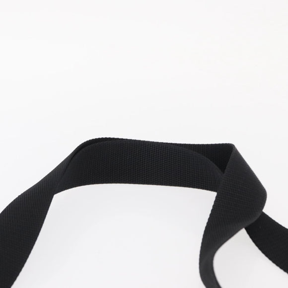 PRADA Shoulder Bag Nylon Black Silver Auth 159057