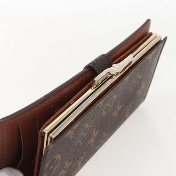 LOUIS VUITTON Monogram Continental Clutch Wallet T61217 LV Auth 159059