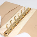 CHANEL Day Planner Cover Leather Beige Gold CC Auth 159060-20